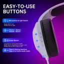 AOC Wireless Gaming Headset Compatible with ps5/4, PC, USB-C & Bluetooth 5.4 & 2.4GHz Gaming Headphones with Noise Canceling Mic, 7.1 Virtual Surround,20ms Latency, 45H, RGB- White