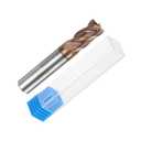 uxcell Carbide Square End Mill, 1/2" Diameter TiAlN Coated 4 Flutes Milling Bit Cutter, for Hardened Steel Stainless Steel Alloy Metal, 1/2" Shank 1" Cut Length 3" Long HRC50