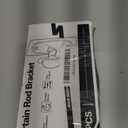 ANDGOO 6 Pack Adhesive Curtain Rod Holders, No Drilling Curtain Rod Brackets, Renter Friendly Curtain Hanger, Fits 0.5'' to 1.2'' Rods, Heavy Duty Curtain Rod Hooks for Apartment Bathroom Dorm Kitchen (Transparent)