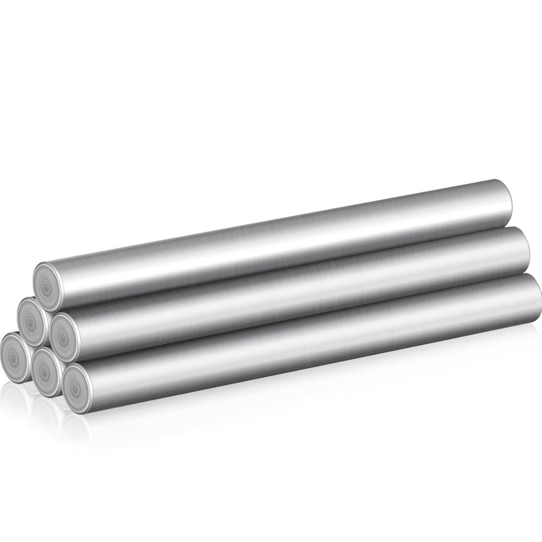 Sadnyy 6 Pieces 3/8 x 3 Inch Stainless Steel Dowel Pins Shelf Brackets Pegs Hardware Pins for Accurate Alignment Metal Bunk Bed Replacement Hardware for DIY Shelving Supports Cabinet Sections