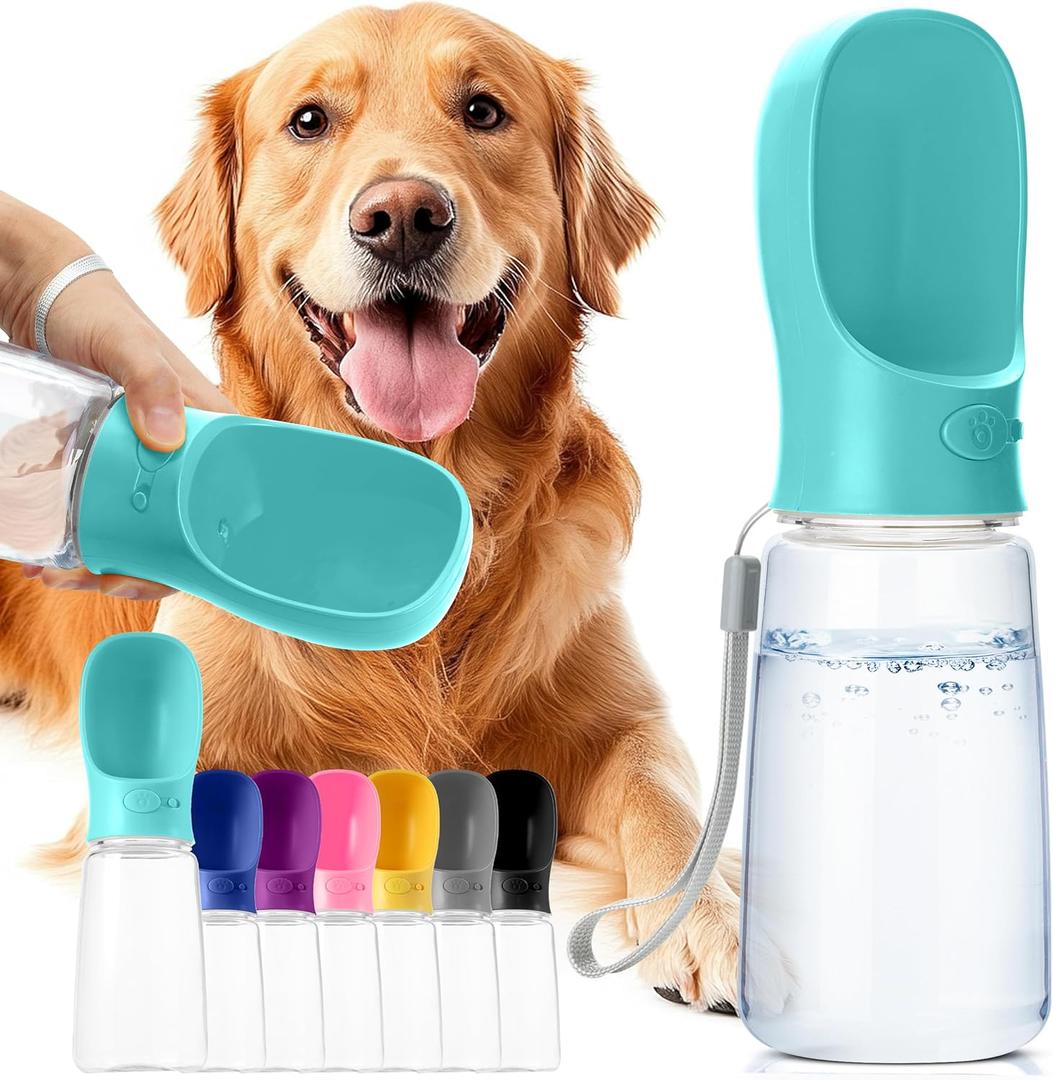 Mr. Pen- Dog Water Bottle, 19 oz, Large, Aqua Blue, Portable Dog Water Bottle Dispenser, Dog Travel Water Bottle, Travel Dog Water Bottle Portable Water Bottle for Dogs On The Go, Pet Water Bottle (Aqua)