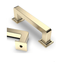 Asidrama 10 Pack 3 Inch(76mm) Brushed Brass Kitchen Cabinet Handles, Gold Cabinet Pulls Kitchen Cabinet Hardware Cupboard Handles Drawer Pulls