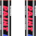 Green Paint Pens Paint Markers - 2 Pack Permanent Quick Dry Waterproof Marker Pens for Rocks Wood Fabric Plastic Canvas Glass Mugs Metal Tire Stone