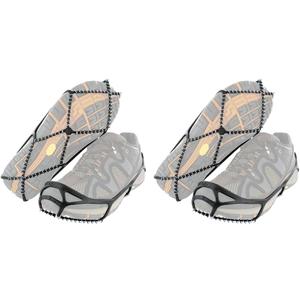 Yaktrax Walk Traction Cleats - 360-Degree Grip on Snow, Ice, & Multi-terrain Surfaces - Elastic Outer Band w/ Easy-On/Off Heel Tab & 1.2mm Zinc-coated Steel Coils - Abrasion & Rust Resistant - Unisex (Medium & Large)