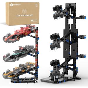 Display Stand for Lego Speed Champions Formula 1 Race Car, Stand for F1 Car 66802 77242 77243 77244 77245 77246 77247 77248 77249 77250 77251 and other 8-stud car, Building Kit for Kid 6+