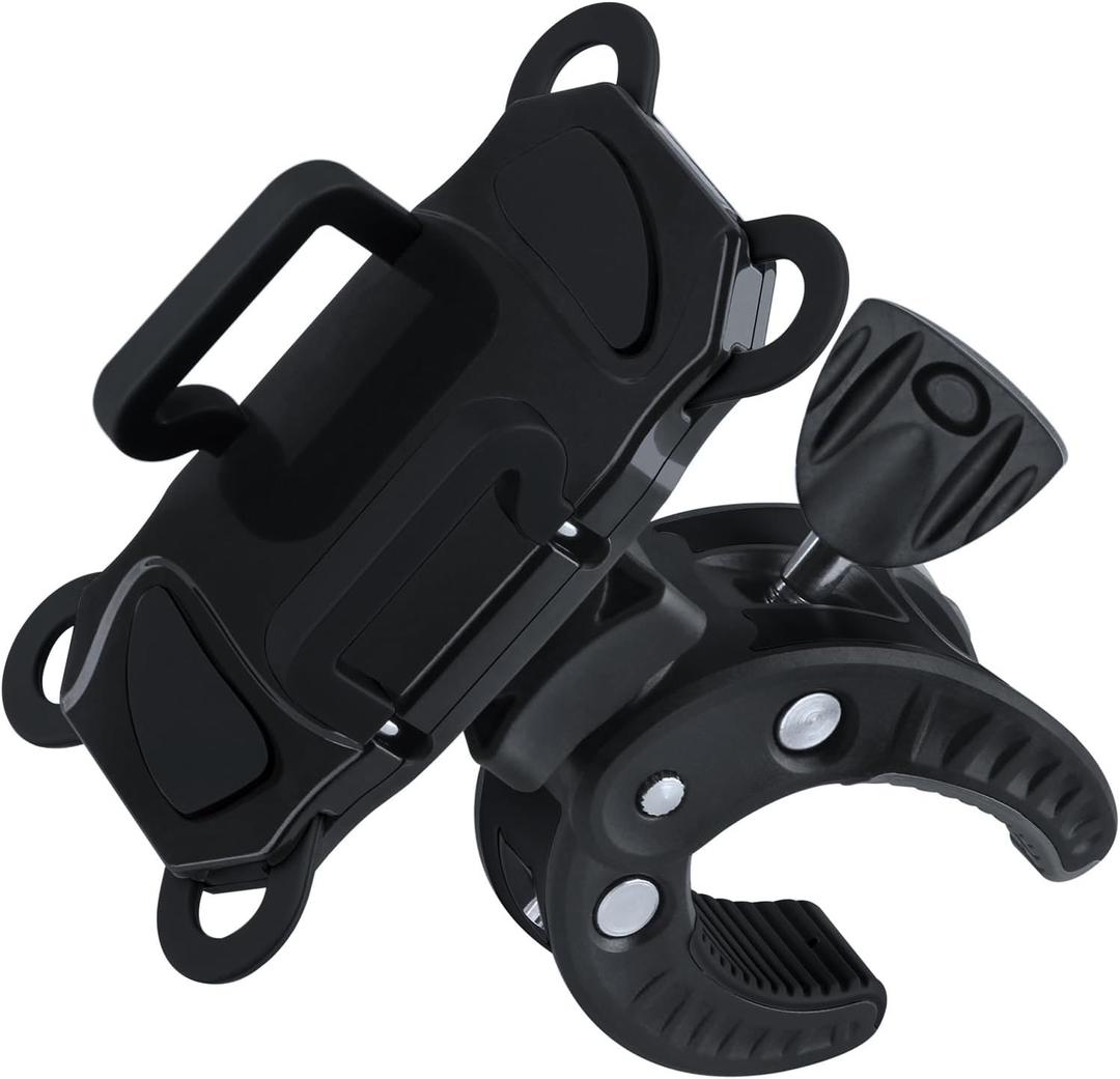 Phone Holder with Clamp Mic Stand Phone Holder Universal Cell Phone Mount for Music Drum Stand,Bike, Golf Cart Boat Shopping Cart,Compatible with iPhone for Galaxy Smart Phone
