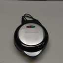 Elite Gourmet EOM205 NonStick Omelet Frittata Snack Pocket Maker for 2 Individual 6.5" Omelets, Stainless Steel and Black