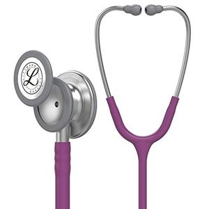3M Littmann Classic III Monitoring Stethoscope, 5831, More Than 2X as Loud, Weighs Less, Stainless Steel Chestpiece, 27" Plum Tube