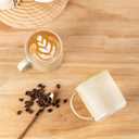 theterra Ceramic Coffee Mugs Set of 6, 14.2oz Handmade Coffee Cups with Handle for Latte, Tea, Milk, Beer, Hot Cocoa, Cappuccino