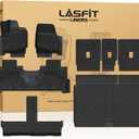 LASFIT Floor Mats&Cargo with Backrest Mats for 8 Seats 2025 2026 Ford Expedition MAX, All Weather TPE Custom Fit for SUV Car Liners, 1st& 2nd& 3rd, (Only Fit 3rd Row 40/20/40 Split Bench seat) 5pcs