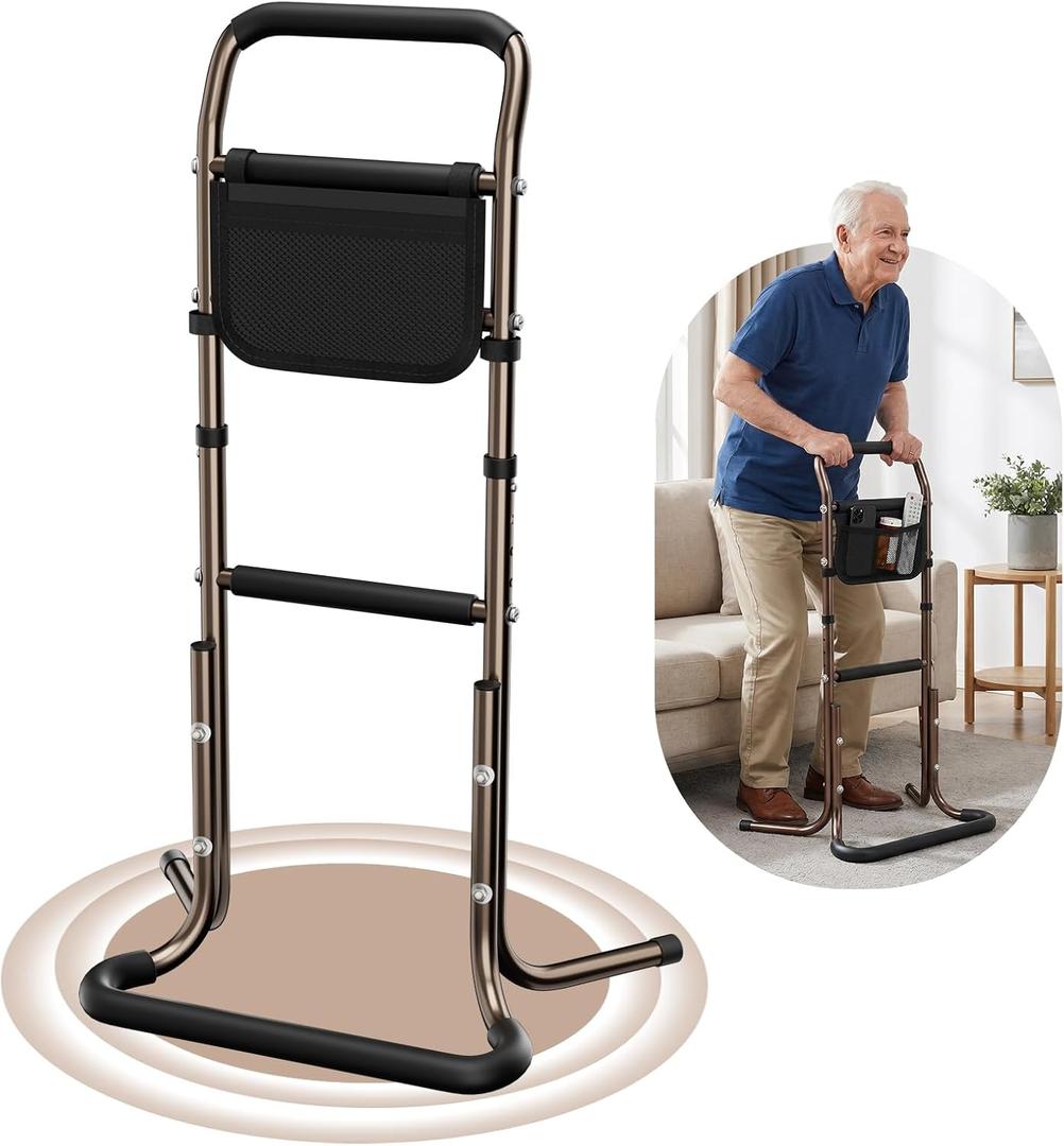 SPECILITE Stand Assist Aid for Elderly, 500Lbs Weight Capacity, 32.9'' - 35.8'' Height Adjustable Aluminum Alloy Mobility Aid, Couch Support & Walkers for Seniors, Handicaps