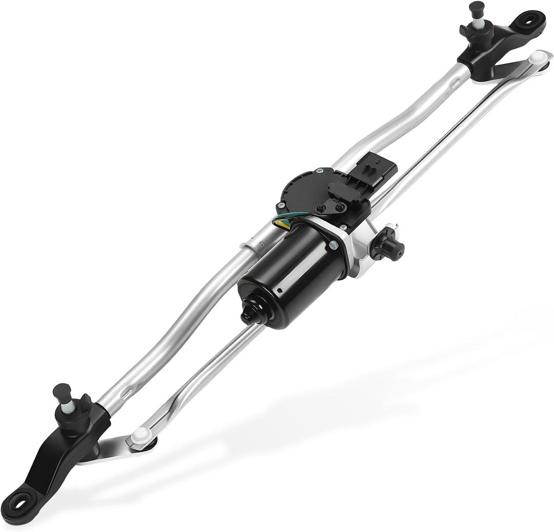 Windshield Wiper Motor and Linkage Assembly Compatible with Jeep Wrangler 2007-2018, Wrangler JK 2018, Replacement Front Wiper Motor # 55077859AB, 55077859AD Windshield Wiper Motor and Linkage Assembly Compatible with Jeep Wrangler 2007-2018, Wrangler JK 2018, Replacement Front Wiper Motor # 55077859AB, 55077859AD