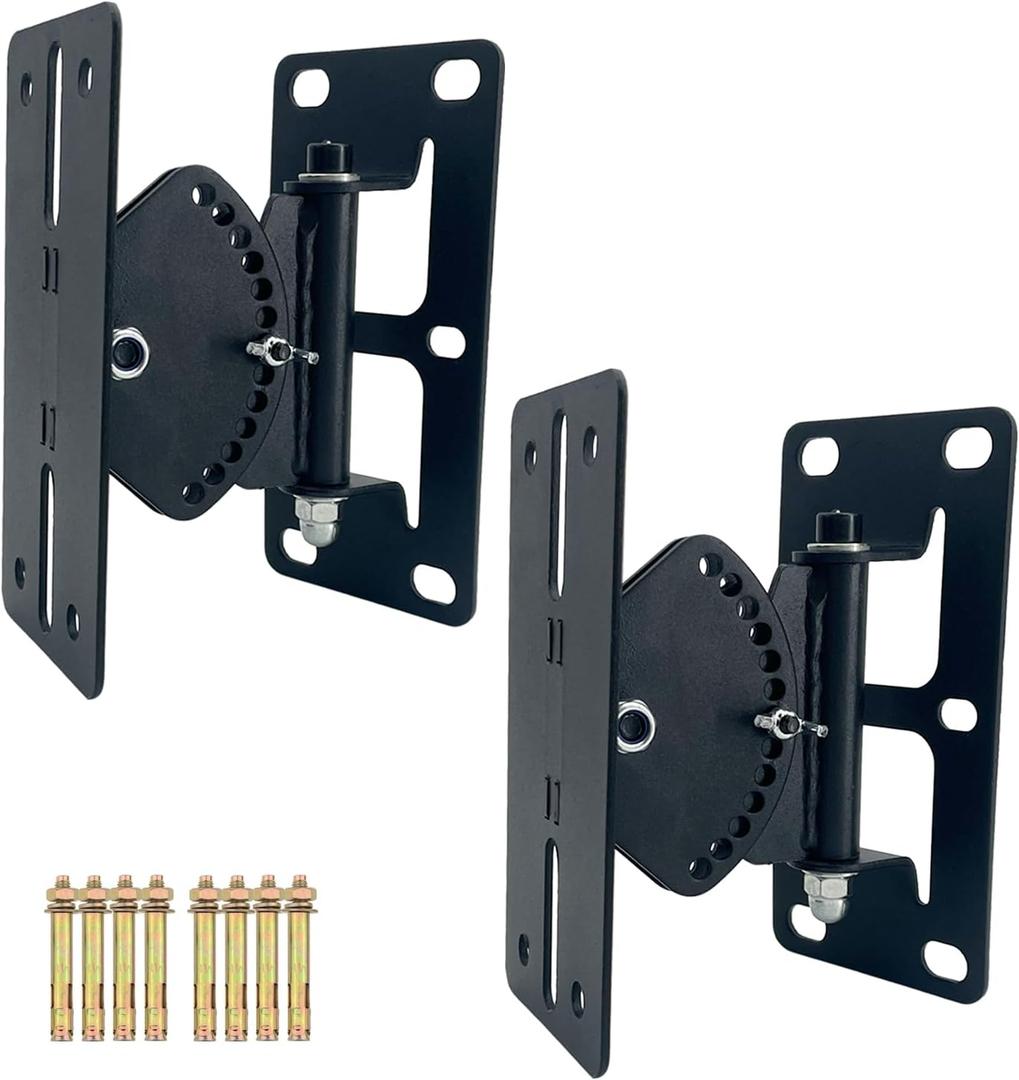 Speaker Wall Mount,Speaker Mount Wall Bracket Design for Large Speakers or Column Speakers,Hold up to 100lbs, MY-23 (2 Packs Black)