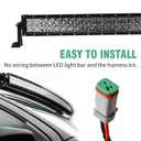 2 in 1 Leads Deutsch Outputs DT, Y Shape 2 Pin DTM Female Connector Socket Adapter Splitters Wiring Harness Retrofit Connectors Wiring Harness for Light Bar Fog Light