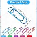 20PCS Pen Clips for Notebook, 5 Colors Heart Pen Clip for Notebook, Suitable for School Office Supplies (Pink Red Purple Green Blue)