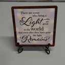 Bereavement Sympathy Gifts For Loss Of Loved One, Celebration Of Life Decorations, Desk Decor Signs For Home Bedroom, There Are Some Who Bring A Light Sign, Memorial Wooden Sign With Stand, A20