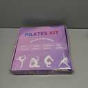 Home Pilates Kit for Women - 14 Pcs Pilates Equipment Set with Pilates Ring and Ball, 5 Resistance Bands Etc Accessories for Beginners Home Workouts - Includes Workout Guide (Pink)