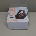 NUBWO Wireless Gaming Headset with Mic for Ps5 Ps4 PC, Zero Interference, 100-Hour Battery All-Day Play, 23ms Sync for Fortnite & Call of Duty/FPS Gamers, Triple Mode All Devices Compatible - Orange