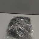 LEOSA Gray Headband Wig for Black Women Ombre Afro Kinky Curly Wig with Headbands Attached Synthetic Short Grey Afro Curly Hair Wig Head Wrap Wigs 2 in 1 Silver Headwrap Wigs