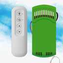Universal Ceiling Fan Remote Control Kit Replacement for Hunter Remote 99600,99770,99122, 99123,99813,99392,99813,K5579-01,3-Speed Light Dimmer and Wall Holder Mount