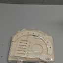 Improved Safety Large Balcony Small & Cute Wooden Hamster House with Large Balcony – Double-Decker Forest-Style Hut for Dwarf Hamsters, Mice, Gerbils, Rats & Small Pets (Compact Size Only)