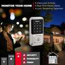 Kwikset Halo Wi-Fi Smart Lock, Keyless Entry Door Deadbolt, Geofence Auto-Unlock, Grade AAA Certified, No Hub Required Easy Install, Satin Nickel, Touchscreen
