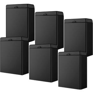 Tioncy 6 Pcs Sanitary Napkin Receptacle Wall Mounted,Black
