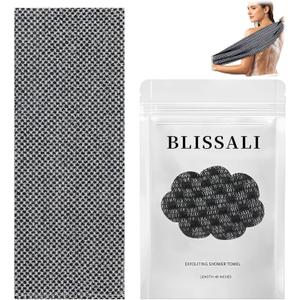Blissal Exfoliating Shower Towel,Advanced Exfoliating Microfiber Towel,Premium Scrub Bathroom Towel Set,2-in-1 Exfoliatings Towels-Body Scrubber with 2 Sides for All Skin Types