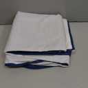 Fiori Di Lusso White Solid Linen Blend Pocket Square - x