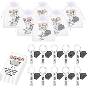 20 Set You Rock Keychains Bulk Employee Appreciation Gift Positive Support Funny Office Gift for Coworker Teacher