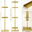 DAJAVE 2 Pack Adjustable Tabletop Easel Stand for Picture Frames, Gold Picture Frame Stands for Display, Photo Frame Holder Stand for Sign,Art, Picture Frames (29 Inch)