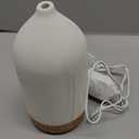 200ML Ceramic Essential Oil Diffuser - Ultrasonic Aromatherapy & Humidifier with 7-Color LED Lights, Auto Shut-Off, Wood Grain Base, 1H/3H/6H Timer | Scent for Home, Office, Yoga