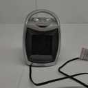 GiveBest Portable Electric Space Heater with Thermostat, 1500W/750W Safe and Quiet Ceramic Heater Fan, Heat Up 200 Square Feet for Office Room Desk Indoor Use, Silver