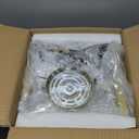 Modern Gold Chandeliers for Dining Room, Industrial Metal Chandelier, 6-Light Adjustable Pendant Light for Farmhouse, Kitchen, Living Room(No E12 Bulbs)