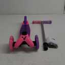 Scooter for Kids Ages 3-5 - Light Up Wheels, Extra Wide Deck, Foot Activated Break, Self Balancing Kids Toys for Boys & Girls (Pink/Purple)
