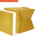 Gold Paper Gift Bag Small Square Bottom Paper Bags with Handles(Gold, 6 x 6 x 6 in, 10 CT)