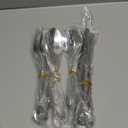 20 Piece Silverware Set, Stainless Steel Flatware Set for 4 Food Grade Novelty Flatware Cutlery Utensil Set Include Knife Fork Spoon Mirror Polished Dishwasher Safe