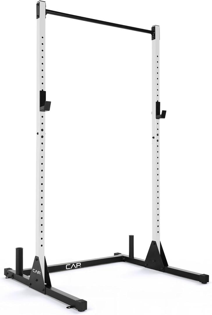 CAP FM-905Q Power Rack with Pull-Up Bar, 500lb Capacity, White