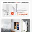 VEVOR Access Panel for Drywall, 33.2 x 25.2 in Galvanized Steel Access Door, Easy Install Hinged Service Panel with Screwdriver Latch, for Ceiling Plumbing Electrical, 24.4 x 32.4 in Cutout Size White