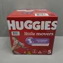 Huggies Size 5 Diapers, Little Movers Baby Diapers, Size 5 (27+ lbs), 50 Count