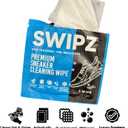 SWIPZ Sneaker Cleaner Wipes – Instant Shoe Cleaner for White Sneakers, Rubber Soles & Leather | Sneaker Eraser Wipes for Nike, Adidas, Air Jordan & More | 12 Travel Packs
