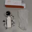 Portable Handheld Turbo Fan, 5 Gear Wind, Battery Operated, Up to 12 Working Hours, 3 IN 1 Hand Fans with Air Turbo Tech Cooling Fan for Outdoor Activities, Travel, Beach (White)