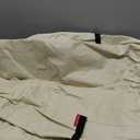 Porch Shield Fire Pit Cover - Waterproof 600D Heavy Duty Fade Resistant Round Patio Fire Bowl Cover Beige - 36 inch