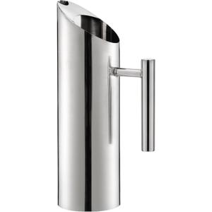 Hiceeden Stainless Steel Water Pitcher, 53oz/1.5L Modern Metal Pitcher with Ice Guard, Silver Carafe Drink Pitcher with Handle, Beverage Container for Iced/Hot Tea, Juice, Coffee, Milk