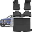 AOMSAZTO Floor Mats Compatible with Mercedes Benz GLC 300 2016-2022: All Weather Floor Mats & Cargo Mat for GLC300 GLC250 GLC300e GLC43 AMG GLC63 AMG (Not for Coupe) Full Set Floor & Trunk Liner