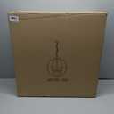 Treekee Chandelier Farmhouse Hanging Lighting, 4-Light Globe Orb Chandelier, Adjustable Modern Pendant Light Fixture for Dining Entryway Foyer, Black and Gold Finish