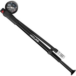 Hycline Shock Pump for Mountain Bike, High Pressure 300 Psi for Front Fork and Rear Bicycle Suspension Air Pump with Gauge Fits Schrader & Presta Tire Valve (Black)