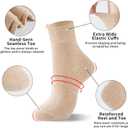 J-BOX Crew Socks for Women Casual Cotton Socks Soft Breathable Dress Socks 10 Pairs (6-9, White 2+khaki 2+brown 3+camel 3)