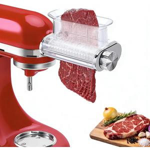 Meat Tenderizer Attachment for KitchenAid Stand Mixer, 3 Adjustable Thickness, Stainless Steel Meat Tenderizer Tool, Dishwasher SafeSuitable for Steaks, Pork Chops