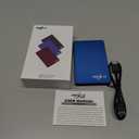 NRICO Portable External Hard Drive, USB 3.0, 2.5 Inch, Compatible with PC, Mac, Desktop (Blue, 500, GB)